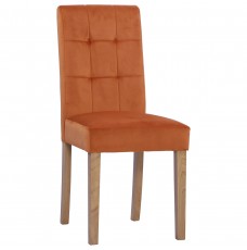 Moreton Oak Sunset Velvet Chair